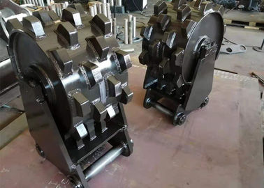 Durable Compaction Wheel Excavator Attachment / Steel Wheel Compactor