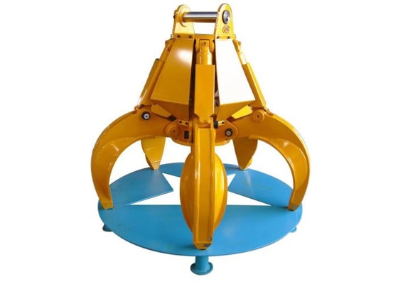 Graafmachine Roterende Oranje Peel Grijp Bucket Met High Performance 5pcs Hydraulische Cylinder