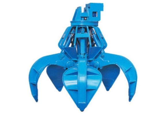 Graafmachine Roterende Oranje Peel Grijp Bucket Met High Performance 5pcs Hydraulische Cylinder